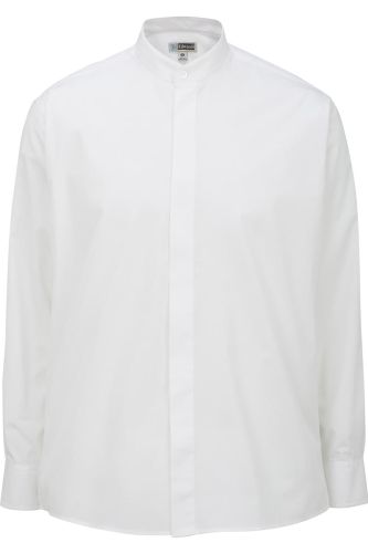 Banded Collar Dress Shirt to Size 6X in Black or White in Long or Short Sleeves