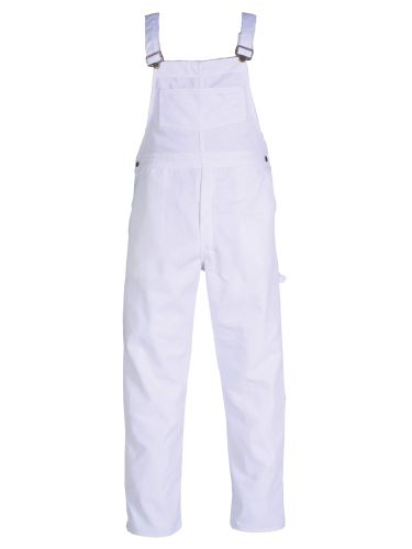 Regular and Big and Tall Premium White Painter Bib Overalls to Size 60 Made in Canada