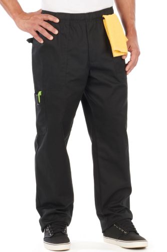 Full Elastic Drawstring Baggy Cargo Chef Pants to Size 6X