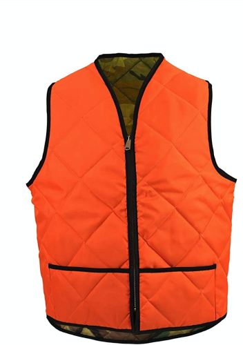 Insulated Blaze Orange Hunting Vest to 7X