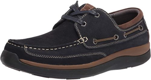 Comfort Casual Boat Shoe to Size 18 and Extra Wide 5E Widths in Brown and Navy