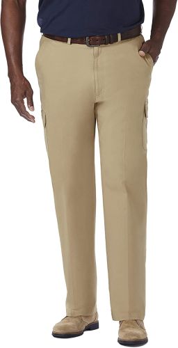 Haggar Comfort Stretch Cargo Pants in 2 Colors to Size 60