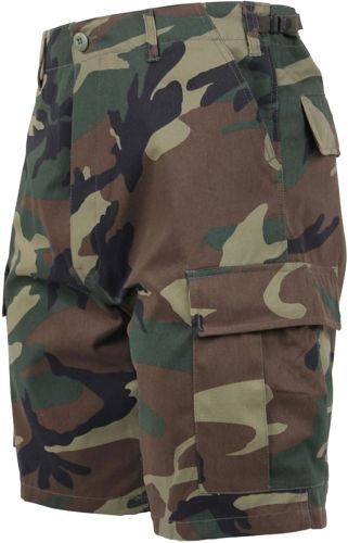 Big and Tall Camo Cargo BDU Shorts to Size 6XB