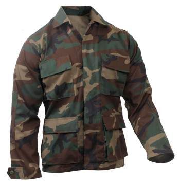 Camo BDU Shirt in Military Camo Green to 5X
