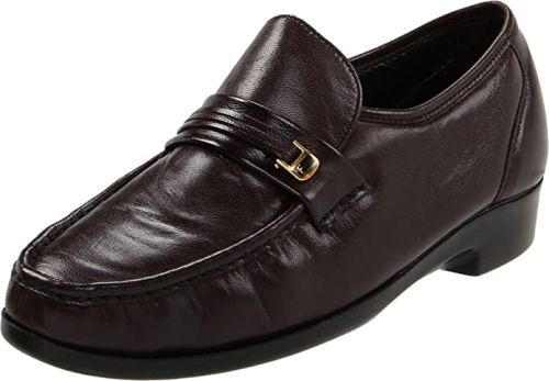 Moc Toe Bit Loafer to 5E Widths and Size 16 in Black and Burgundy