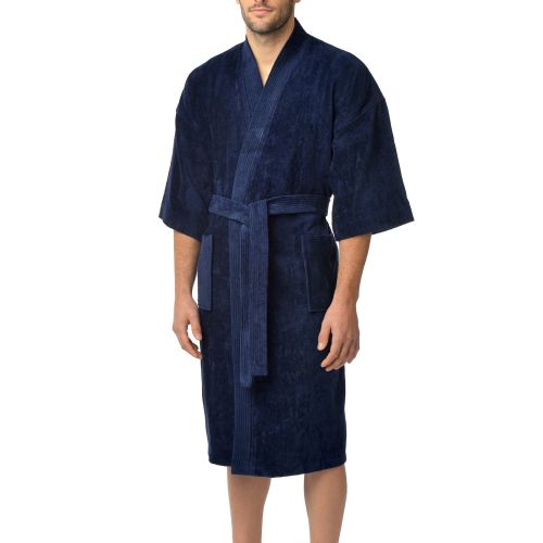 Big and Tall Thirsty Terry Robe to Size 5XT and 6XB in Navy or White