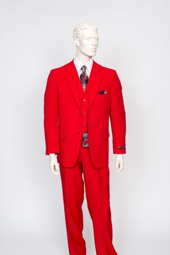 High Fashion 3 Piece Suit with Vest in 18 Colors in Short, Regular, Long, & Extra Long to Size 64