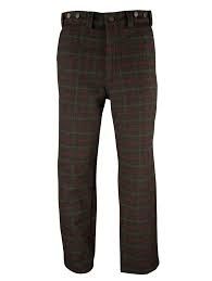 Heavyweight Woolen Pants in Adirondack Plaid to Size 52 Made in Canada