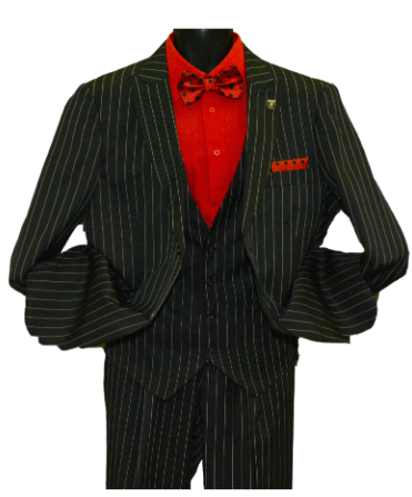 SALE: Three-Piece Chicago Chalk Stripe Suit