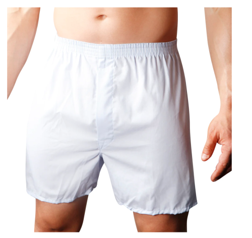 Our Own Broadcloth Boxer Shorts to Size 8X Big in White and Colors