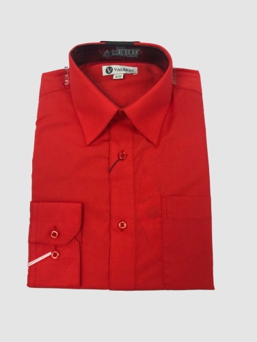 Fire Red Dress Shirt to Size 24 Neck and 39 Sleeve