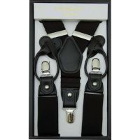 Big and Tall Combo Button and Clip Suspenders in Extra Long Sixes