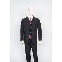 Extra Big and Long High Fashion 3 Piece Suit with Vest Sizes 62 to Size 72